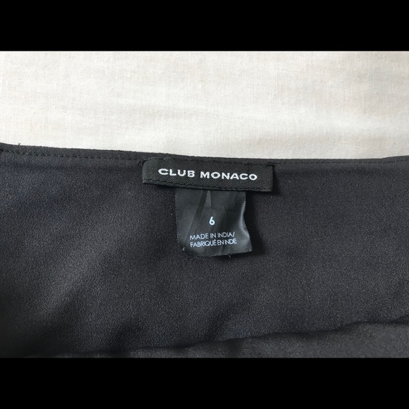 Club Monaco Skirt Beaded Embellished Black Size 6 Rare - Picture 3 of 3